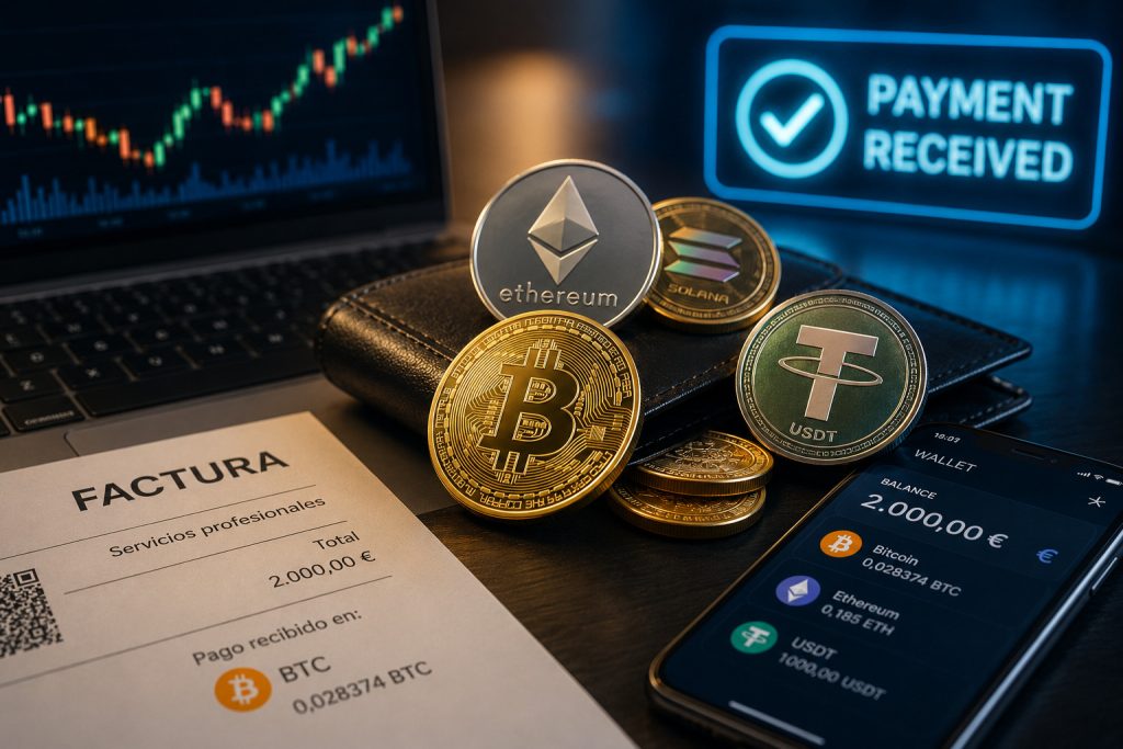 Criptomonedas como salario o pago por servicios: cómo declararlas correctamente en España